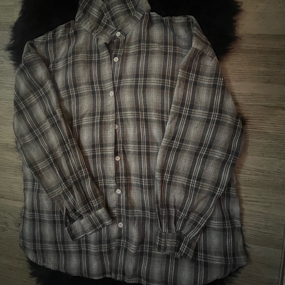 Men's Plaid Button-Up Shirt